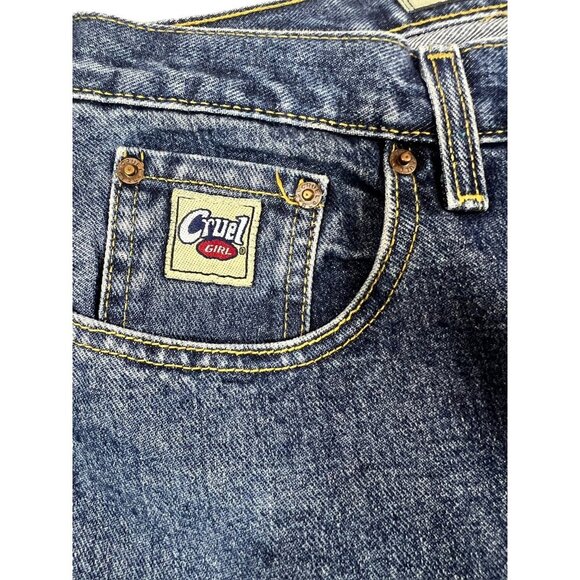 Cruel Girl Extra Long Denim Low Rise Relaxed Jeans - Picture 6 of 7